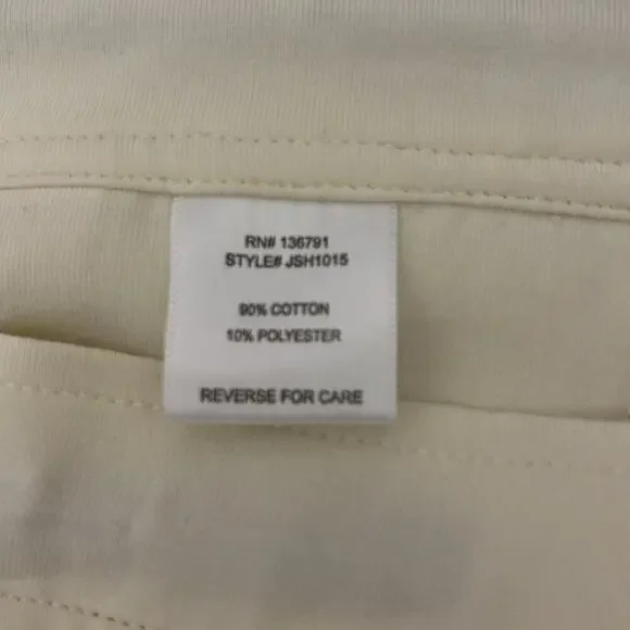 Men’s Jeff Shorts Size XXL in Cream 90% Cotton 10% Polyester Button n Drawstring - Picture 8 of 13